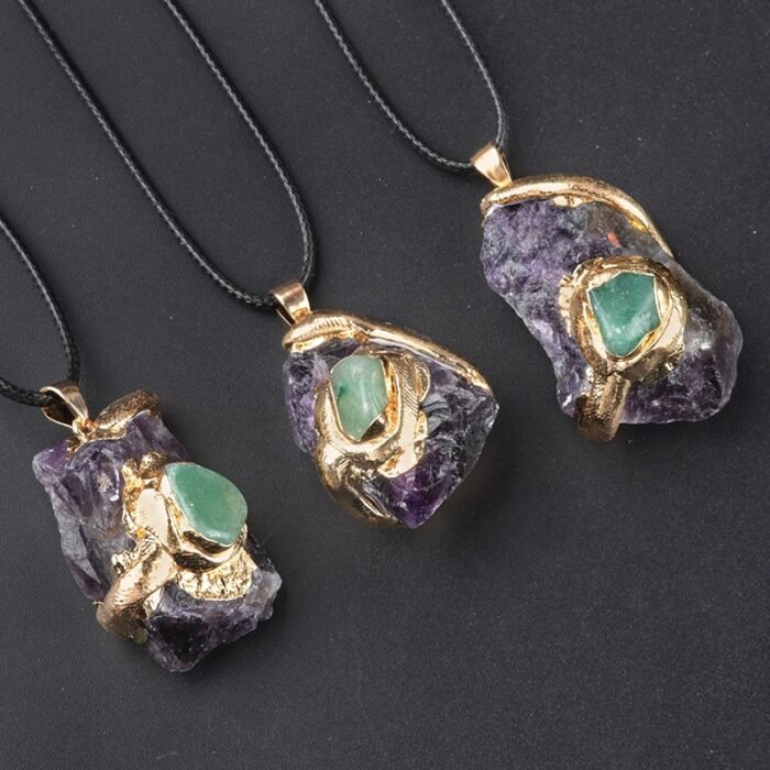 Handmade - Crystal - Necklace - Rough stone