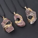 Handmade - Crystal - Necklace - Rough stone