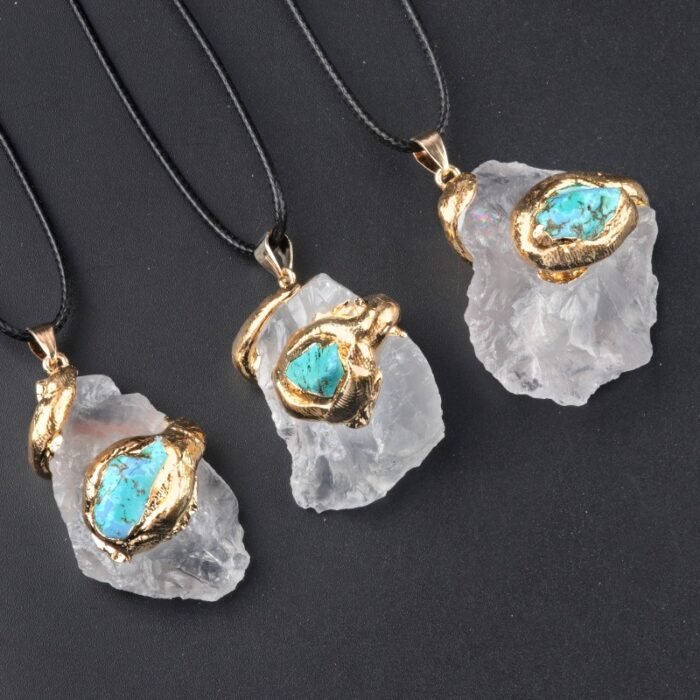 Handmade - Crystal - Necklace - Rough stone