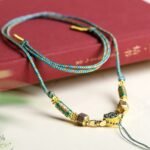 Hand woven necklace rope