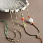 Hand woven necklace rope