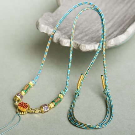 Hand woven necklace rope