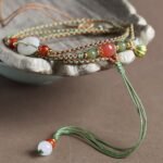 Hand woven necklace rope