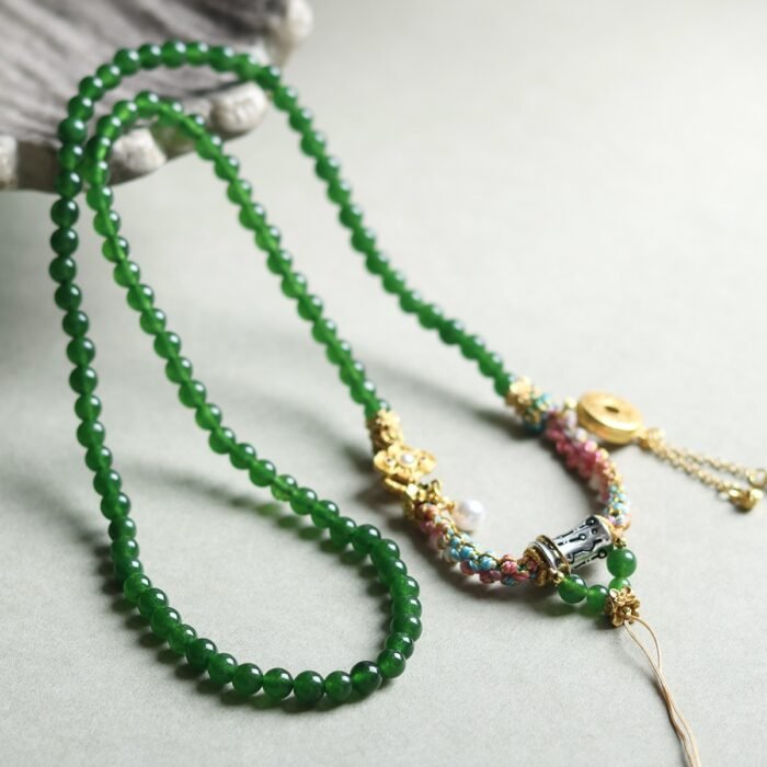 Hand woven necklace rope