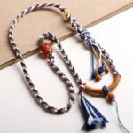 Hand woven necklace rope