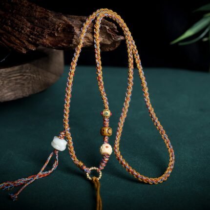 Hand woven necklace rope