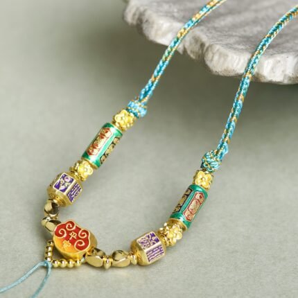 Hand woven necklace rope