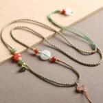 Hand woven necklace rope