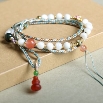 Hand woven necklace rope